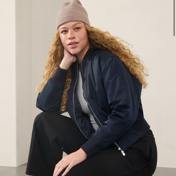 Athleta Cozy Hour Beanie, Beige - Picture 2 of 2